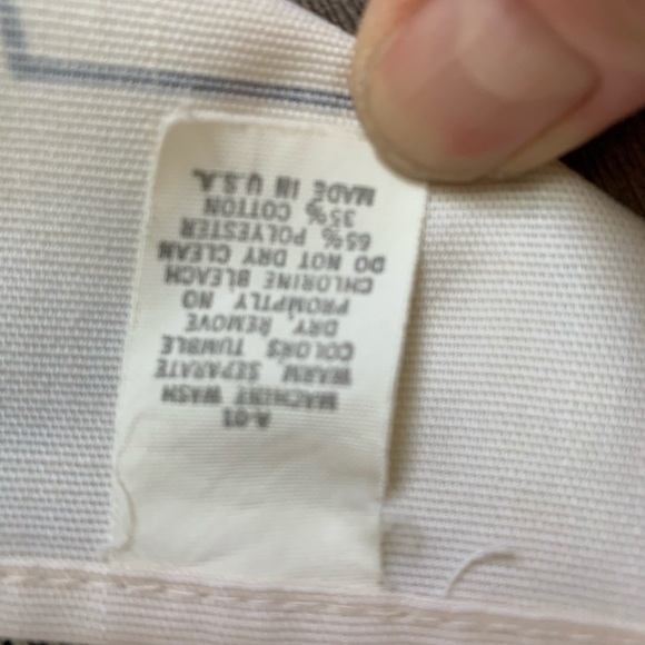 Wine Label Print Apron - Cream and black - Picture 4 of 5